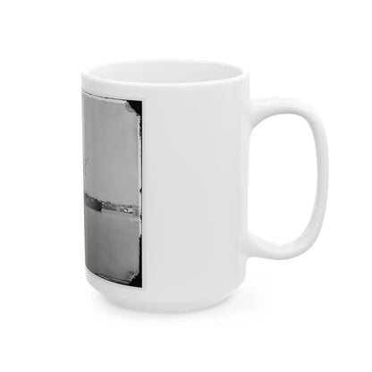 Washington, D.C. Ex-Confederate Iron-Clad Ram Stonewall At Anchor; U.S. Capitol In The Background (U.S. Civil War) White Coffee Mug-Go Mug Yourself