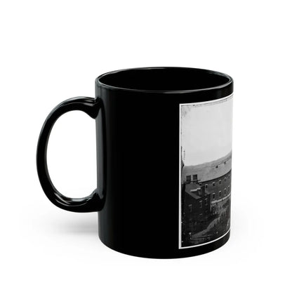 Washington, D.C. Execution Of The Conspirators Scaffold In Use And Crowd In The Yard, Seen From The Roof Of The Arsenal (U.S. Civil War) Black Coffee Mug-Go Mug Yourself