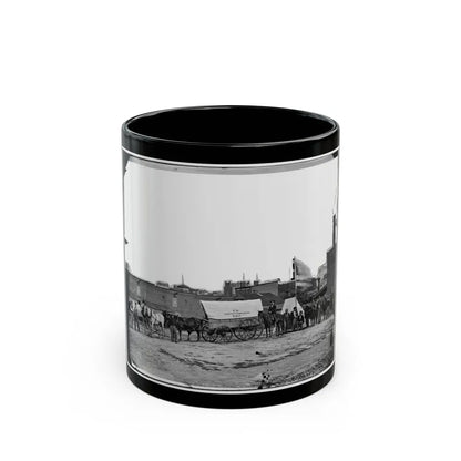 Washington, D.C. Field Relief Wagons And Workers Of U.S. Sanitary Commission (U.S. Civil War) Black Coffee Mug-11oz-Go Mug Yourself