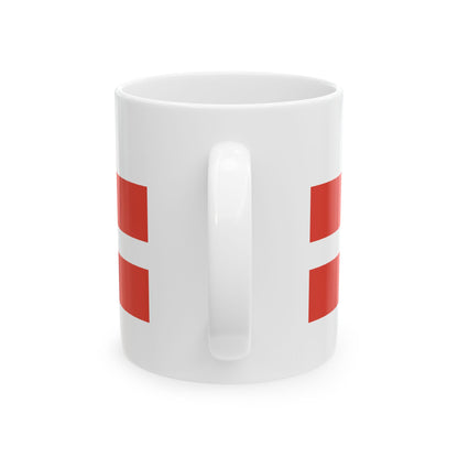 Washington D.C. Flag design Charles Dunn 1924 (United States) White Coffee Mug-Go Mug Yourself
