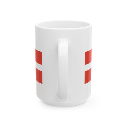 Washington D.C. Flag design Charles Dunn 1924 (United States) White Coffee Mug-Go Mug Yourself