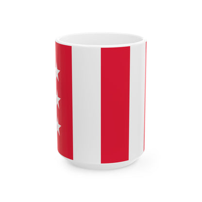 Washington D.C. Flag design proposal U.S. Army Quartermaster May 1924 (United States) White Coffee Mug-15oz-Go Mug Yourself