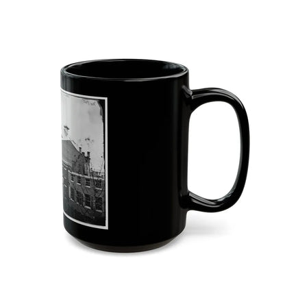 Washington, D.C. Ford's Theater With Guards Posted At Entrance And Crepe Draped From Windows (U.S. Civil War) Black Coffee Mug-Go Mug Yourself