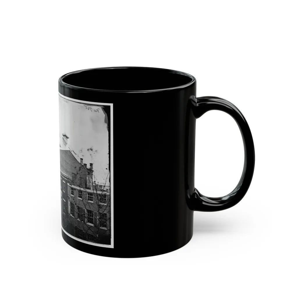 Washington, D.C. Ford's Theater With Guards Posted At Entrance And Crepe Draped From Windows (U.S. Civil War) Black Coffee Mug-Go Mug Yourself