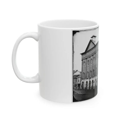 Washington, D.C. Ford's Theater With Guards Posted At Entrance And Crepe Draped From Windows (U.S. Civil War) White Coffee Mug-Go Mug Yourself