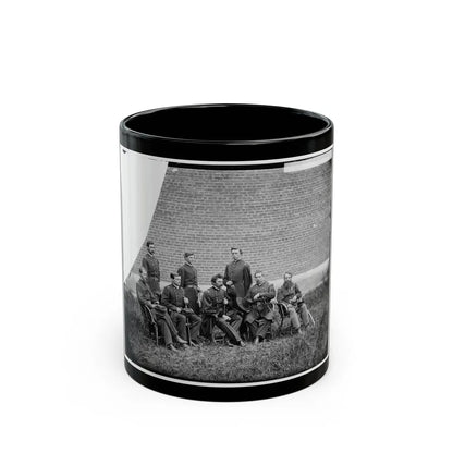 Washington, D.C. Gen. John F. Hartranft And Staff, Responsible For Securing The Conspirators At The Arsenal (U.S. Civil War) Black Coffee Mug-11oz-Go Mug Yourself