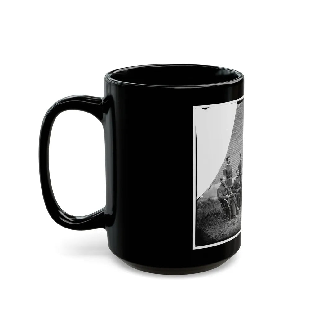 Washington, D.C. Gen. John F. Hartranft And Staff, Responsible For Securing The Conspirators At The Arsenal (U.S. Civil War) Black Coffee Mug-Go Mug Yourself