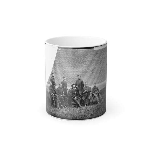Washington, D.C. Gen. John F. Hartranft and Staff, Responsible for Securing the Conspirators at the Arsenal (U.S. Civil War) Color Changing Coffee Mug 11oz-11oz-Go Mug Yourself