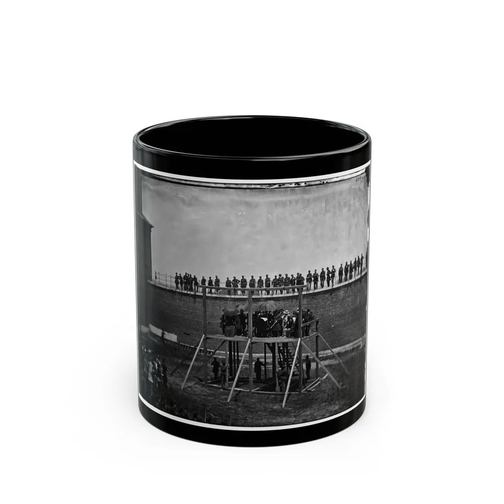 Washington, D.C. Gen. John F. Hartranft Reading The Death Warrant To The Conspirators On The Scaffold (U.S. Civil War) Black Coffee Mug-11oz-Go Mug Yourself