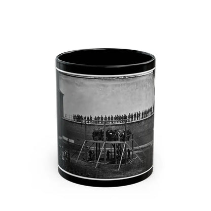 Washington, D.C. Gen. John F. Hartranft Reading The Death Warrant To The Conspirators On The Scaffold (U.S. Civil War) Black Coffee Mug-11oz-Go Mug Yourself