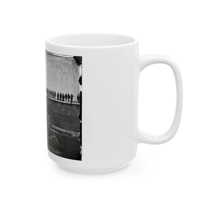 Washington, D.C. Gen. John F. Hartranft Reading The Death Warrant To The Conspirators On The Scaffold (U.S. Civil War) White Coffee Mug-Go Mug Yourself