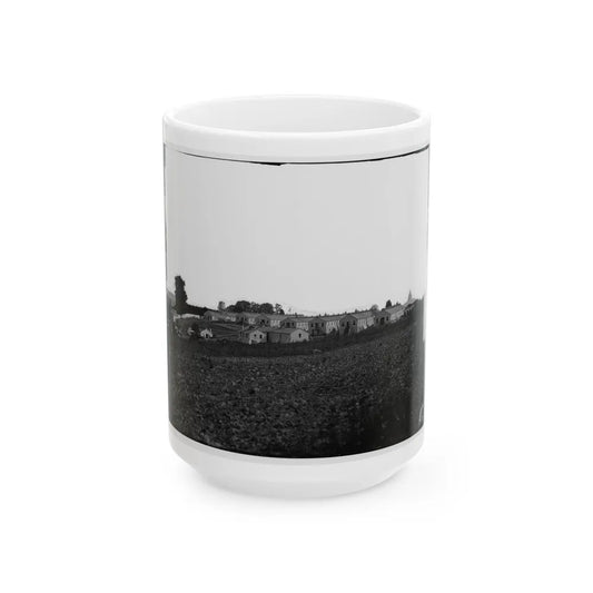 Washington, D.C. General View Of Harewood Hospital, On Farm Of W. W. Corcoran, 7th Street Road Near Soldiers' Home (U.S. Civil War) White Coffee Mug-15oz-Go Mug Yourself