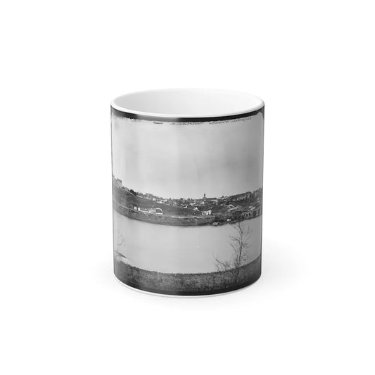 Washington, D.C. Georgetown From the Virginia Bank; Aqueduct Bridge at the Extreme Right (U.S. Civil War) Color Changing Coffee Mug 11oz-11oz-Go Mug Yourself
