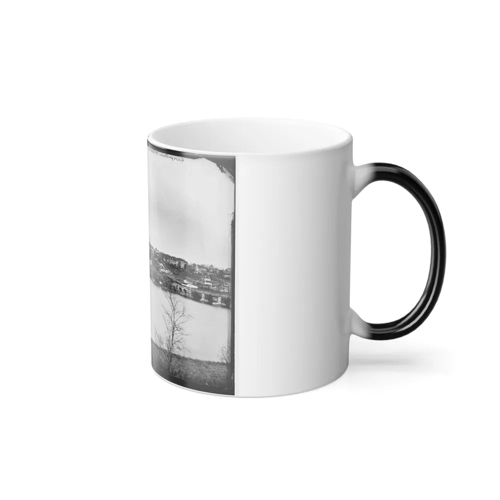 Washington, D.C. Georgetown From the Virginia Bank; Aqueduct Bridge at the Extreme Right (U.S. Civil War) Color Changing Coffee Mug 11oz-Go Mug Yourself