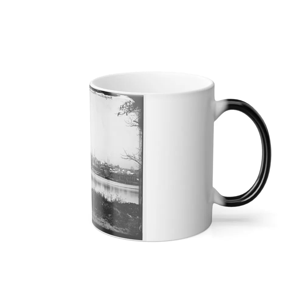 Washington, D.C. Georgetown Waterfront With Sailing Vessels, Seen From Mason's Island (U.S. Civil War) Color Changing Coffee Mug 11oz-Go Mug Yourself