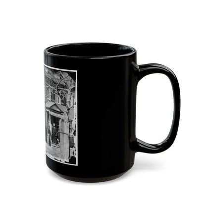 Washington, D.C. Group Before Office Of U.S. Christian Commission, 8th And H Sts. Nw (U.S. Civil War) Black Coffee Mug-Go Mug Yourself