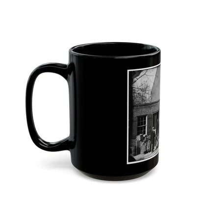 Washington, D.C. Group Before Office Of U.S. Christian Commission, 8th And H Sts. Nw (U.S. Civil War) Black Coffee Mug-Go Mug Yourself