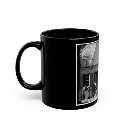Washington, D.C. Group Before Office Of U.S. Christian Commission, 8th And H Sts. Nw (U.S. Civil War) Black Coffee Mug-Go Mug Yourself