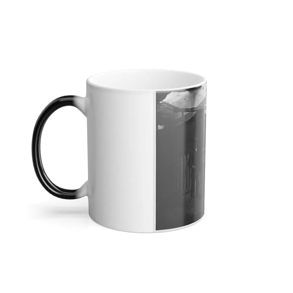 Washington, D.C. Group of Sanitary Commission Workers at the Entrance of the Home Lodge (U.S. Civil War) Color Changing Coffee Mug 11oz-Go Mug Yourself