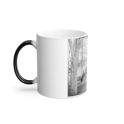 Washington, D.C. Guards at Ferry Landing on Mason's Island Examining a Pass (U.S. Civil War) Color Changing Coffee Mug 11oz-Go Mug Yourself