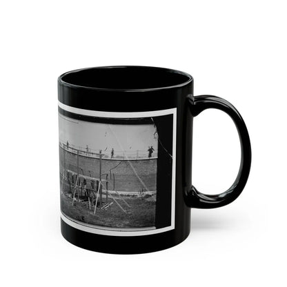 Washington, D.C. Hanging Bodies Of The Conspirators; Guards Only In Yard (U.S. Civil War) Black Coffee Mug-Go Mug Yourself