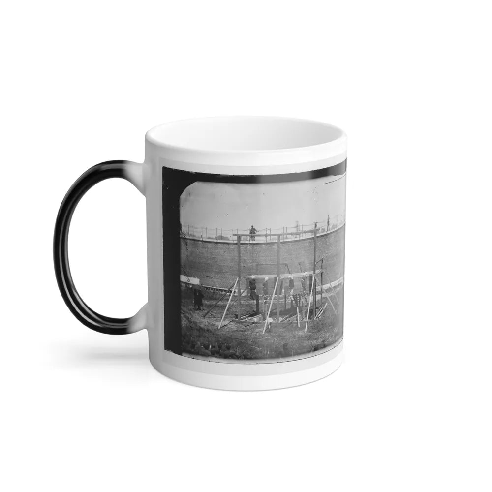 Washington, D.C. Hanging Bodies of the Conspirators; Guards Only in Yard (U.S. Civil War) Color Changing Coffee Mug 11oz-Go Mug Yourself
