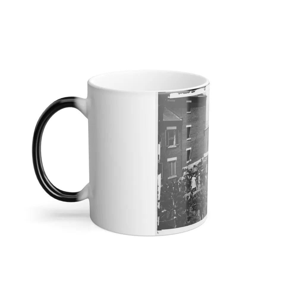Washington, D.C. Hanging Hooded Bodies of the Four Conspirators; Crowd Departing (U.S. Civil War) Color Changing Coffee Mug 11oz-Go Mug Yourself