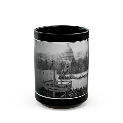 Washington, D.C. Hooded Body Of Captain Wirz Hanging From The Scaffold (U.S. Civil War) Black Coffee Mug-15oz-Go Mug Yourself