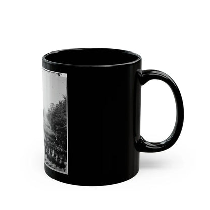 Washington, D.C. Infantry Units With Fixed Bayonets Passing On Pennsylvania Avenue Near The Treasury (U.S. Civil War) Black Coffee Mug-Go Mug Yourself