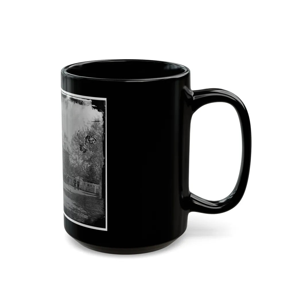 Washington, D.C. Marine Battalion In Front Of Commandant's House At The Marine Barracks (U.S. Civil War) Black Coffee Mug-Go Mug Yourself