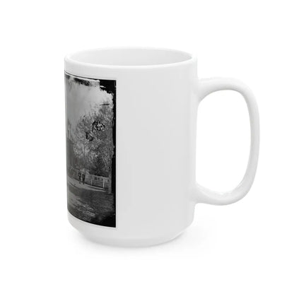 Washington, D.C. Marine Battalion In Front Of Commandant's House At The Marine Barracks (U.S. Civil War) White Coffee Mug-Go Mug Yourself