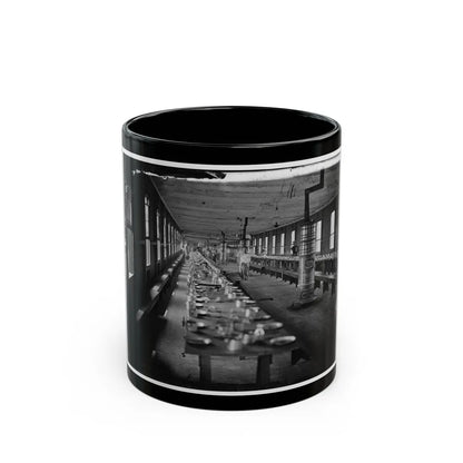 Washington, D.C. Mess Hall At Harewood Hospital, Heated By Elaborate Stoves (U.S. Civil War) Black Coffee Mug-11oz-Go Mug Yourself