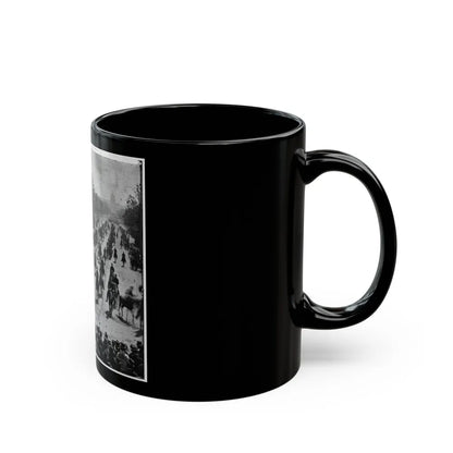 Washington, D.C. Mounted Officers And Unidentified Units Passing On Pennsylvania Avenue Near The Treasury (U.S. Civil War) Black Coffee Mug-Go Mug Yourself