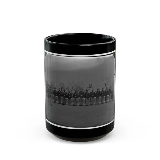Washington, D.C. Noncommissioned Officers Of Company H, 10th Veteran Reserve Corps, At Washington Circle (U.S. Civil War) Black Coffee Mug-15oz-Go Mug Yourself
