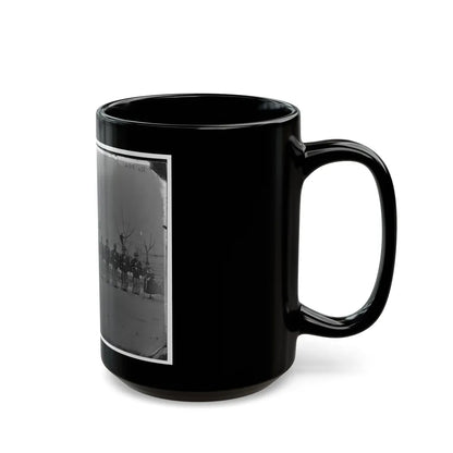 Washington, D.C. Noncommissioned Officers Of Company H, 10th Veteran Reserve Corps, At Washington Circle (U.S. Civil War) Black Coffee Mug-Go Mug Yourself