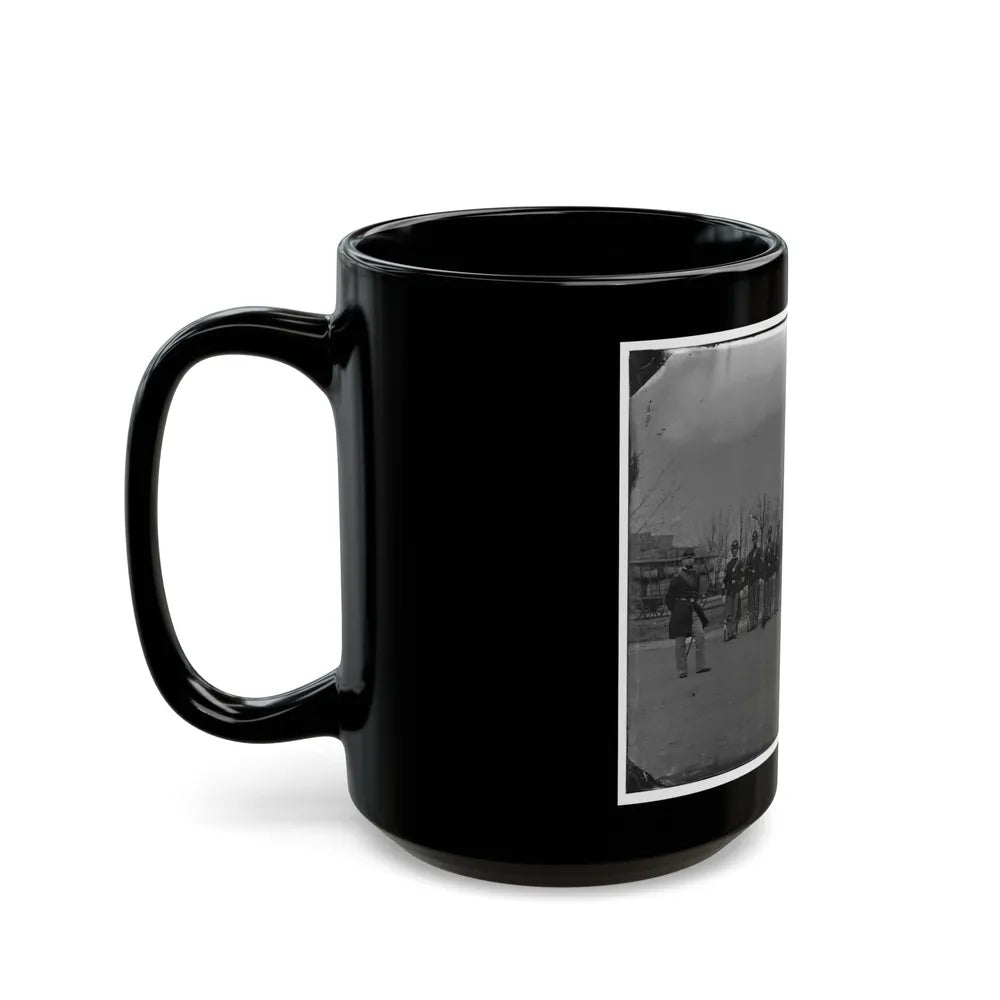 Washington, D.C. Noncommissioned Officers Of Company H, 10th Veteran Reserve Corps, At Washington Circle (U.S. Civil War) Black Coffee Mug-Go Mug Yourself