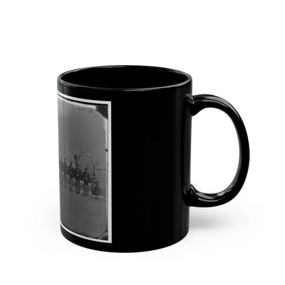 Washington, D.C. Noncommissioned Officers Of Company H, 10th Veteran Reserve Corps, At Washington Circle (U.S. Civil War) Black Coffee Mug-Go Mug Yourself