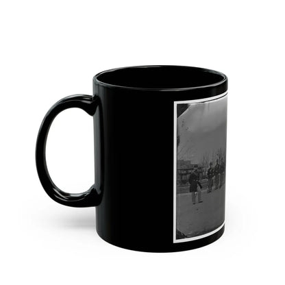 Washington, D.C. Noncommissioned Officers Of Company H, 10th Veteran Reserve Corps, At Washington Circle (U.S. Civil War) Black Coffee Mug-Go Mug Yourself