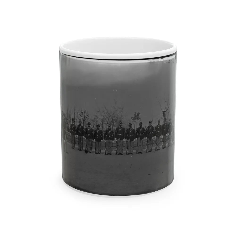 Washington, D.C. Noncommissioned Officers Of Company H, 10th Veteran Reserve Corps, At Washington Circle (U.S. Civil War) White Coffee Mug-11oz-Go Mug Yourself