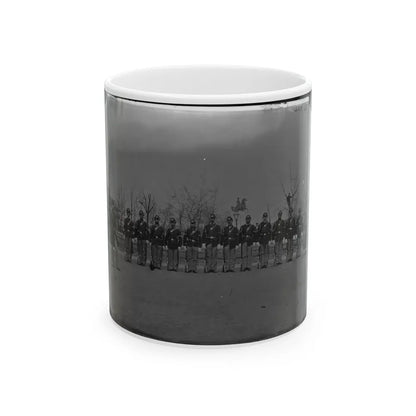 Washington, D.C. Noncommissioned Officers Of Company H, 10th Veteran Reserve Corps, At Washington Circle (U.S. Civil War) White Coffee Mug-11oz-Go Mug Yourself