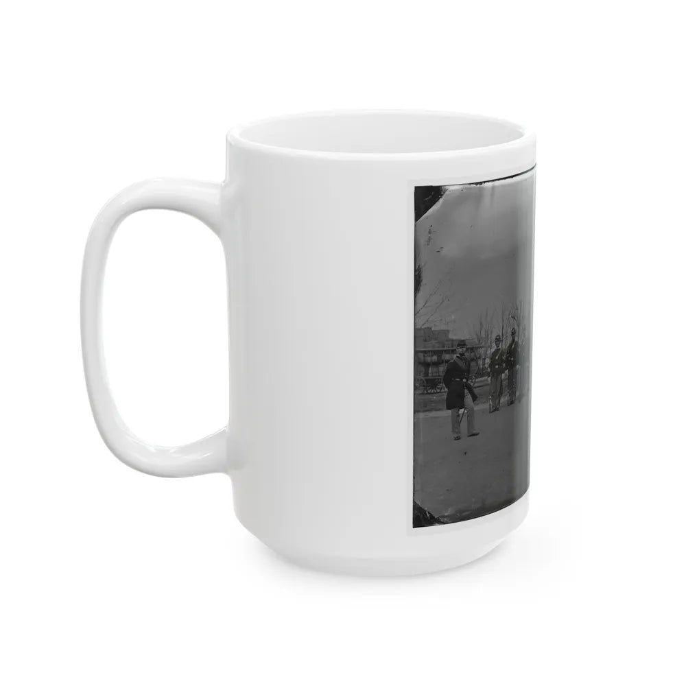 Washington, D.C. Noncommissioned Officers Of Company H, 10th Veteran Reserve Corps, At Washington Circle (U.S. Civil War) White Coffee Mug-Go Mug Yourself