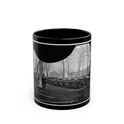 Washington, D.C. Park Of Wiard Guns At The Arsenal; Another View. H.L. Stuart Against Tree (U.S. Civil War) Black Coffee Mug-11oz-Go Mug Yourself
