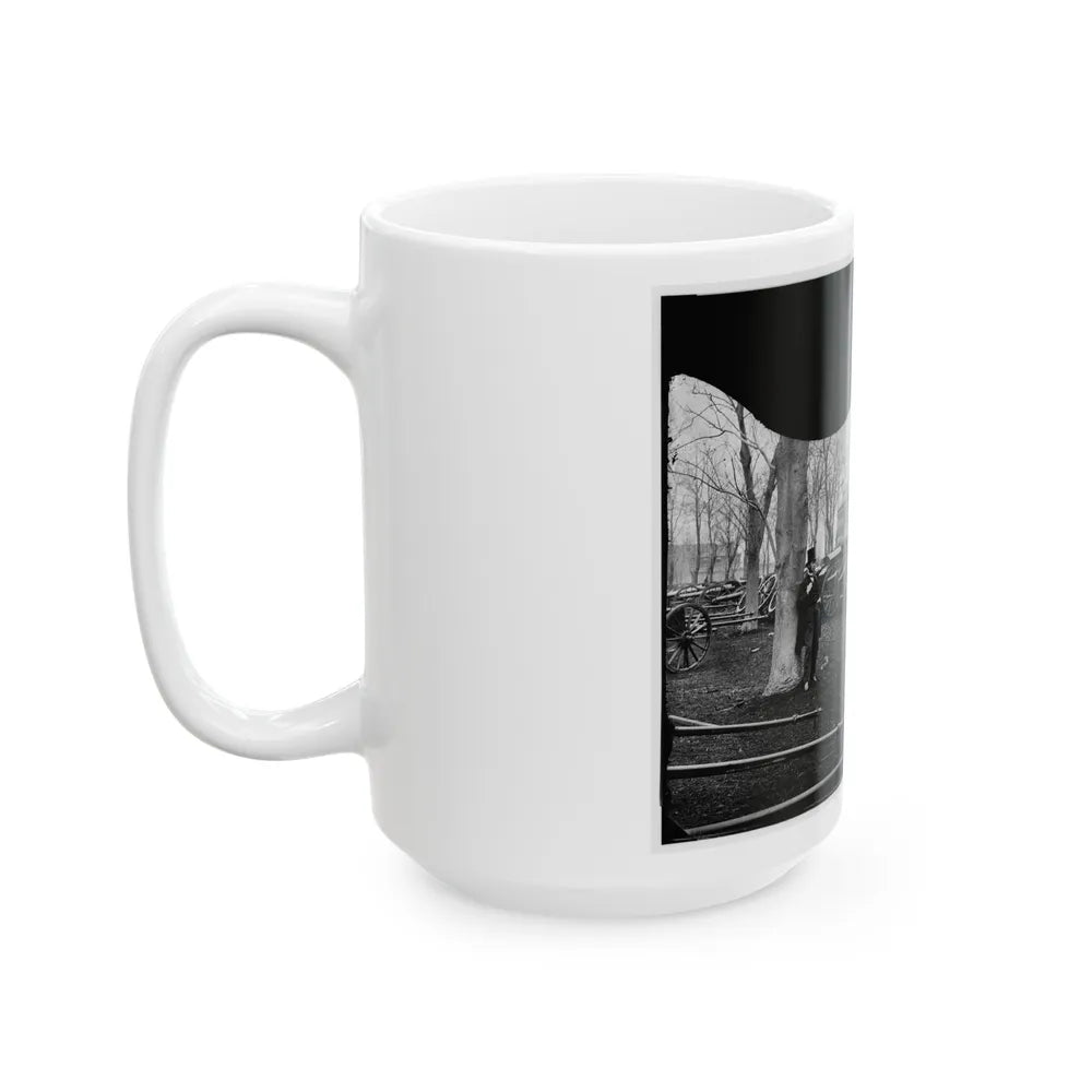 Washington, D.C. Park Of Wiard Guns At The Arsenal; Another View. H.L. Stuart Against Tree (U.S. Civil War) White Coffee Mug-Go Mug Yourself