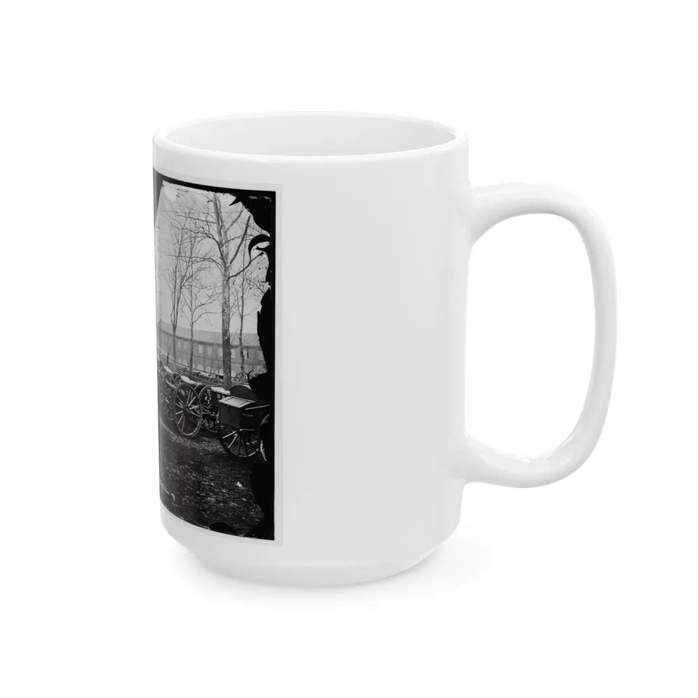 Washington, D.C. Park Of Wiard Guns At The Arsenal; Another View. H.L. Stuart Against Tree (U.S. Civil War) White Coffee Mug-Go Mug Yourself