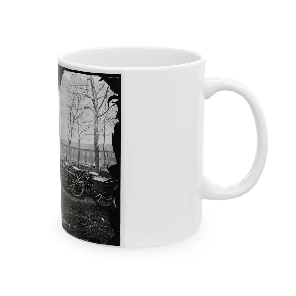 Washington, D.C. Park Of Wiard Guns At The Arsenal; Another View. H.L. Stuart Against Tree (U.S. Civil War) White Coffee Mug-Go Mug Yourself