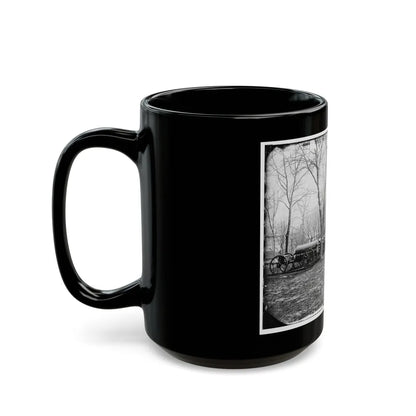 Washington, D.C. Park Of Wiard Guns At The Arsenal; H.L. Stuart, Nathaniel P. Willis, And Gen. Daniel E. Sickles At Right (U.S. Civil War) Black Coffee Mug-Go Mug Yourself