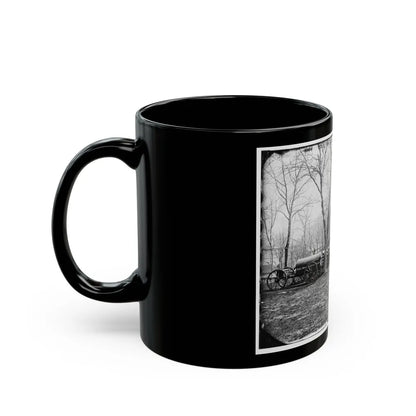Washington, D.C. Park Of Wiard Guns At The Arsenal; H.L. Stuart, Nathaniel P. Willis, And Gen. Daniel E. Sickles At Right (U.S. Civil War) Black Coffee Mug-Go Mug Yourself