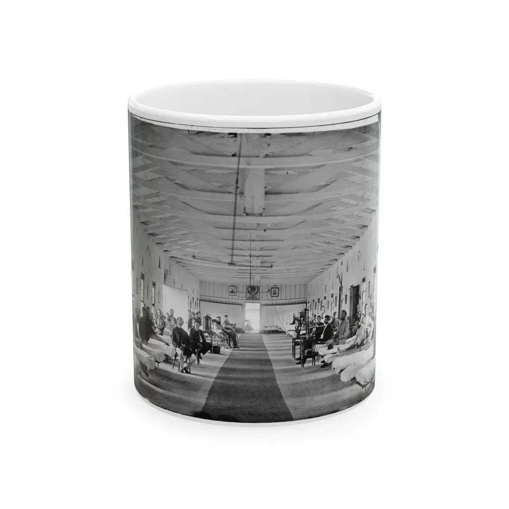 Washington, D.C. Patients In Ward K Of Armory Square Hospital (U.S. Civil War) White Coffee Mug-11oz-Go Mug Yourself