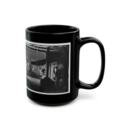 Washington, D.C. Patients In Ward Of Harewood Hospital; Mosquito Nets Over Beds (U.S. Civil War) Black Coffee Mug-Go Mug Yourself