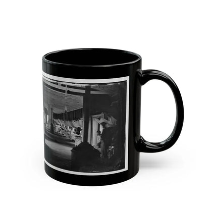 Washington, D.C. Patients In Ward Of Harewood Hospital; Mosquito Nets Over Beds (U.S. Civil War) Black Coffee Mug-Go Mug Yourself